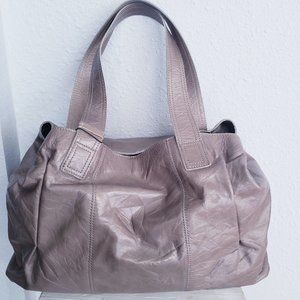 NWT Francesco Biasia heather gray leather shoulder bag